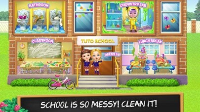 Emulate iPhone app Sweet Baby Girl School Cleanup using MyAndroid