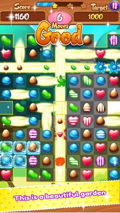 Emulate iPhone app Sweet Candy Garden Mania:Match 3 Free Game using MyAndroid