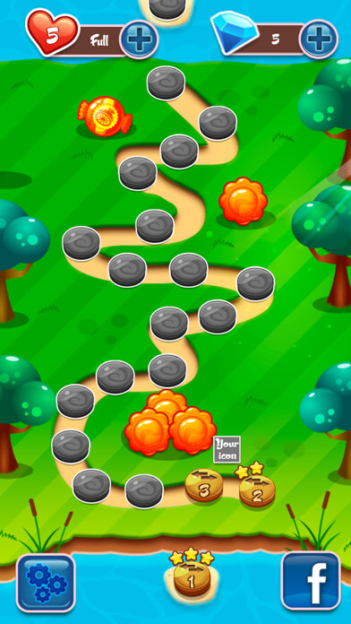 Emulate iPhone app Sweet Candy - Match 3 Blast using MyAndroid Emulate iPhone app Sweet Candy - Match 3 Blast using MyAndroid