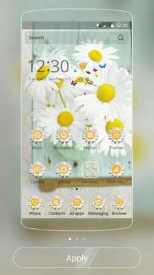 Emulate Android APK Sweet daisy flower Theme
