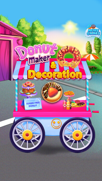 Emulate iPhone app Sweet Donut Maker Cooking game using MyAndroid