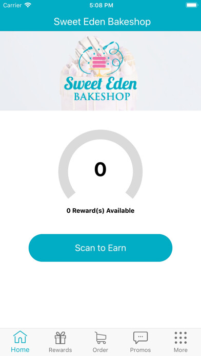 Emulate iPhone app Sweet Eden Bakeshop Rewards using MyAndroid