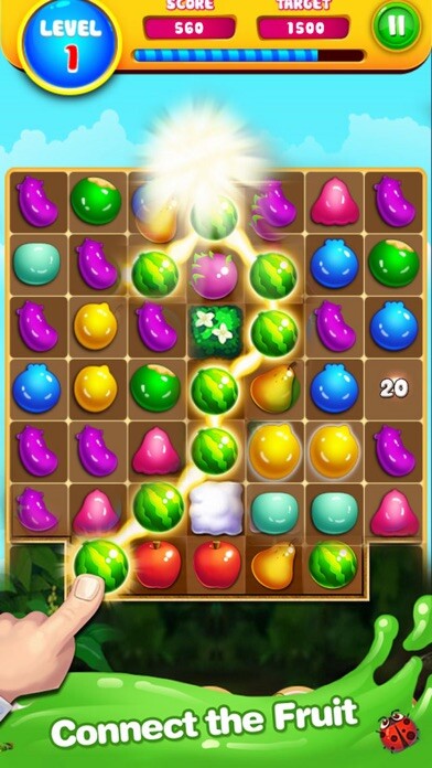 Emulate iPhone app Sweet Fruit Jam: Line Jelly Mania using MyAndroid