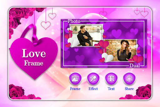 Run android online APK Sweet Love Dual Photo Frame from MyAndroid or emulate Sweet Love Dual Photo Frame using MyAndroid