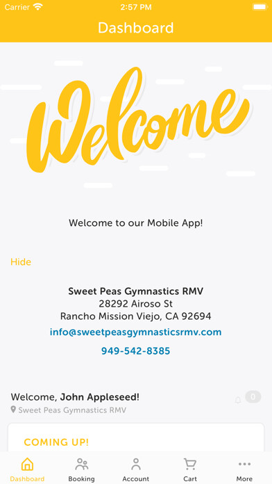 Emulate iPhone app Sweet Peas Gymnastics using MyAndroid Emulate iPhone app Sweet Peas Gymnastics using MyAndroid
