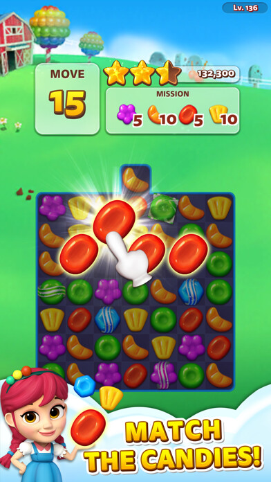 Emulate iPhone app Sweet Road – Cookie Rescue using MyAndroid