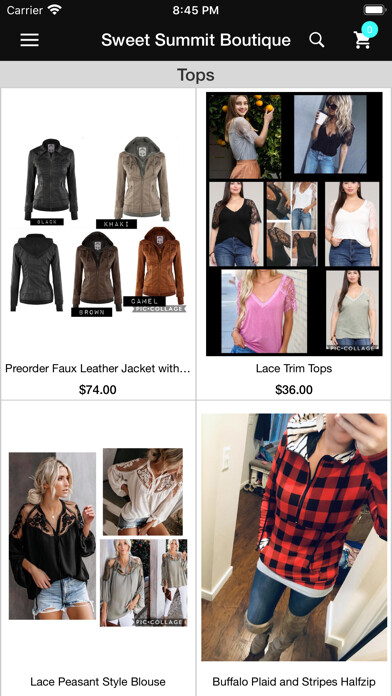Emulate iPhone app Sweet Summit Boutique using MyAndroid Emulate iPhone app Sweet Summit Boutique using MyAndroid