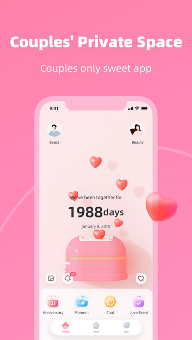 Emulate iPhone app Sweet Us- track anniversary using MyAndroid Emulate iPhone app Sweet Us- track anniversary using MyAndroid