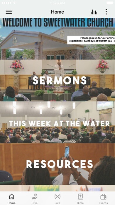 Emulate iPhone app Sweetwater Church of Christ using MyAndroid Emulate iPhone app Sweetwater Church of Christ using MyAndroid