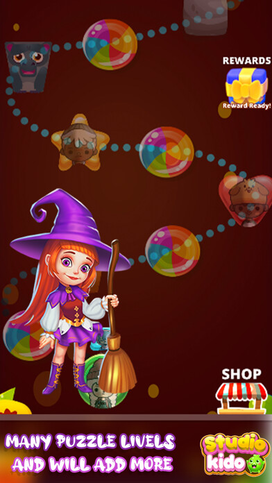 Emulate iPhone app Sweet Witch Magic Blast Puzzle using MyAndroid Emulate iPhone app Sweet Witch Magic Blast Puzzle using MyAndroid