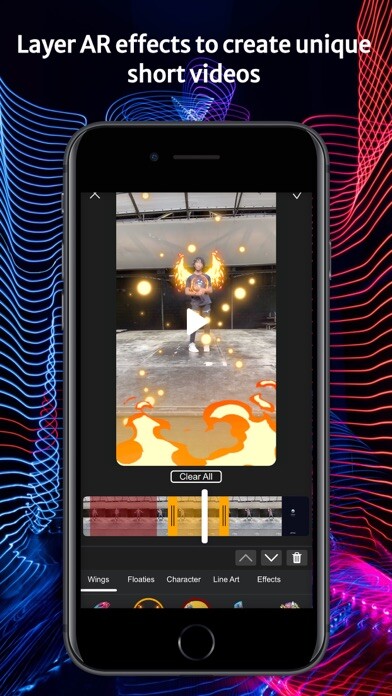 Emulate iPhone app Swerve:  Body AR Effects using MyAndroid