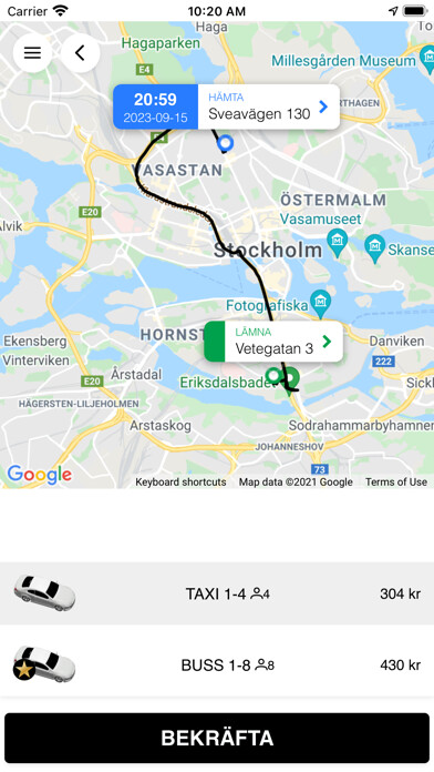 Emulate iPhone app SweTaxi using MyAndroid Emulate iPhone app SweTaxi using MyAndroid