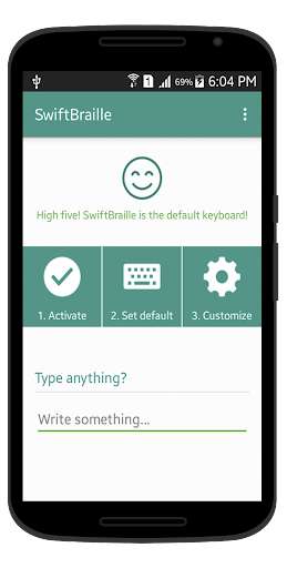 Run android online APK SwiftBraille from MyAndroid or emulate SwiftBraille using MyAndroid Run android online APK SwiftBraille from MyAndroid or emulate SwiftBraille using MyAndroid