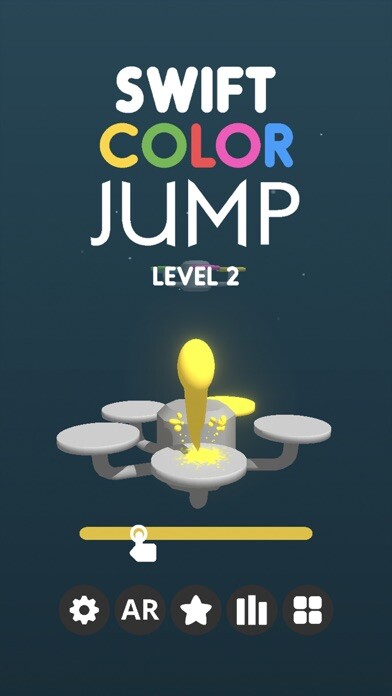 Emulate iPhone app Swift Color Jump using MyAndroid