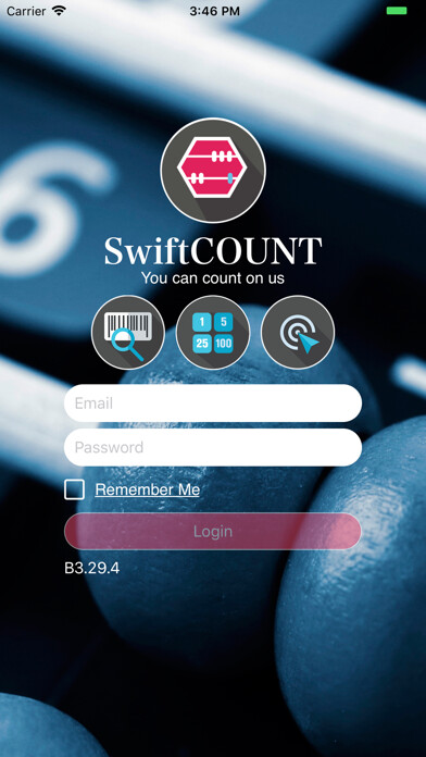 Emulate iPhone app SwiftCount - Inventory tracker using MyAndroid