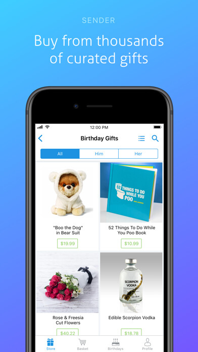 Emulate iPhone app SwiftGift using MyAndroid