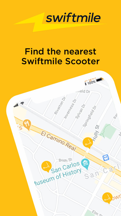 Emulate iPhone app Swiftmile - MicroMobility using MyAndroid