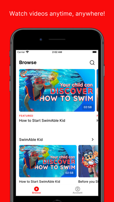 Emulate iPhone app SwimAble using MyAndroid