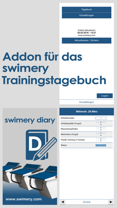 Emulate iPhone app Swimery Diary using MyAndroid Emulate iPhone app Swimery Diary using MyAndroid
