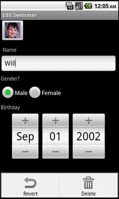 Emulate Android APK Swim Meet Helper