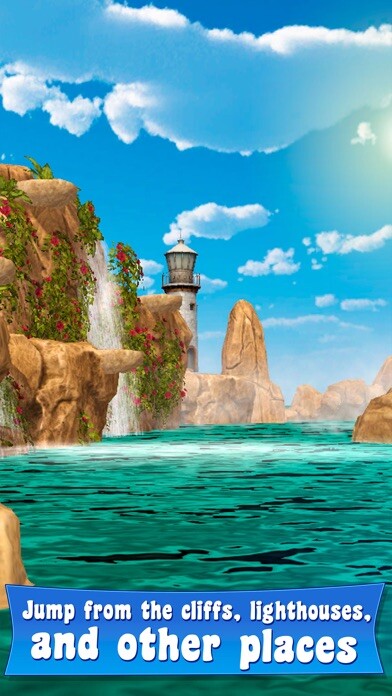 Emulate iPhone app Swimming Pool Cliff Flip Diving Simulator 3D using MyAndroid Emulate iPhone app Swimming Pool Cliff Flip Diving Simulator 3D using MyAndroid