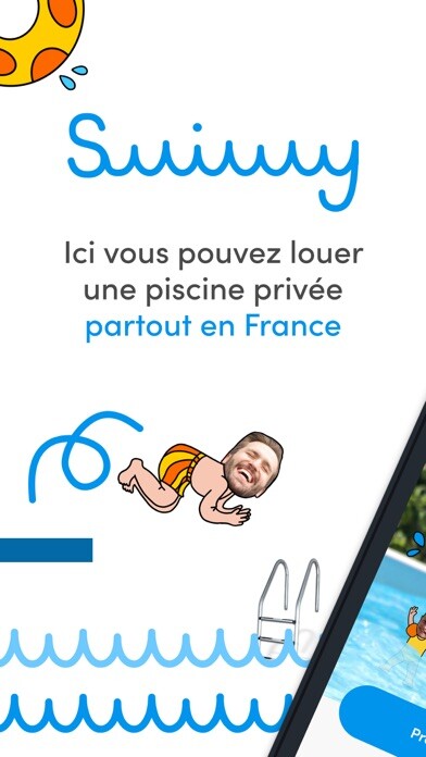 Emulate iPhone app Swimmy - rent a private pool using MyAndroid