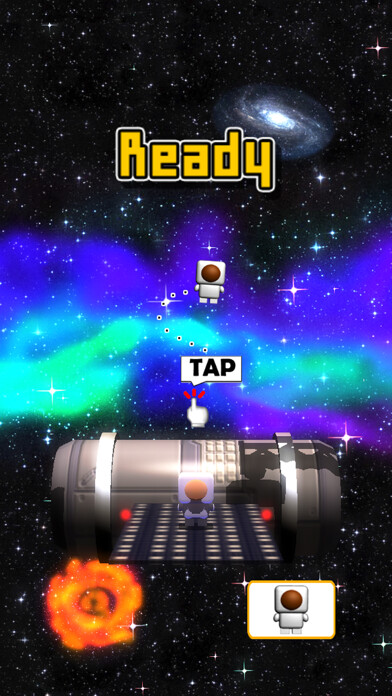 Emulate iPhone app Swing Gravity - Amazing Space using MyAndroid
