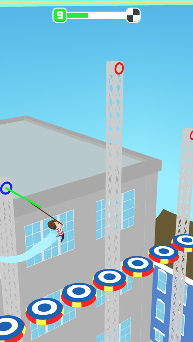 Emulate iPhone app Swing Hook 3D using MyAndroid