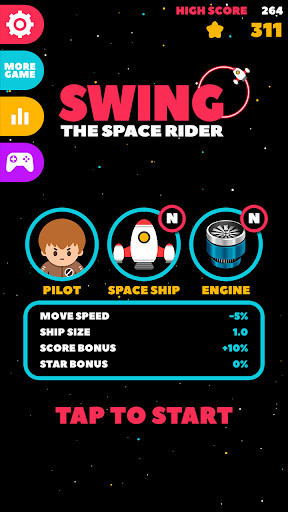 Run android online APK SWING : The Space Rider from MyAndroid or emulate SWING : The Space Rider using MyAndroid