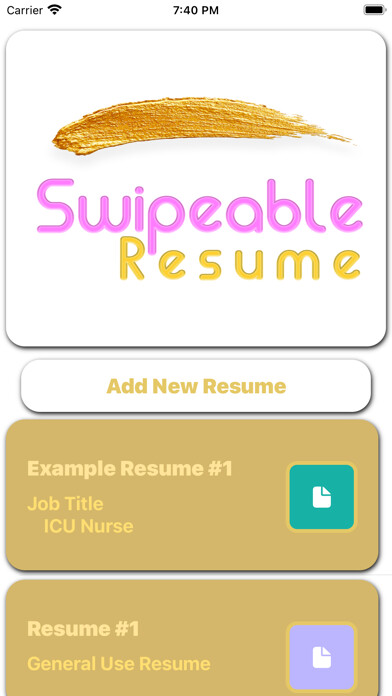 Emulate iPhone app Swipeable Resume using MyAndroid Emulate iPhone app Swipeable Resume using MyAndroid