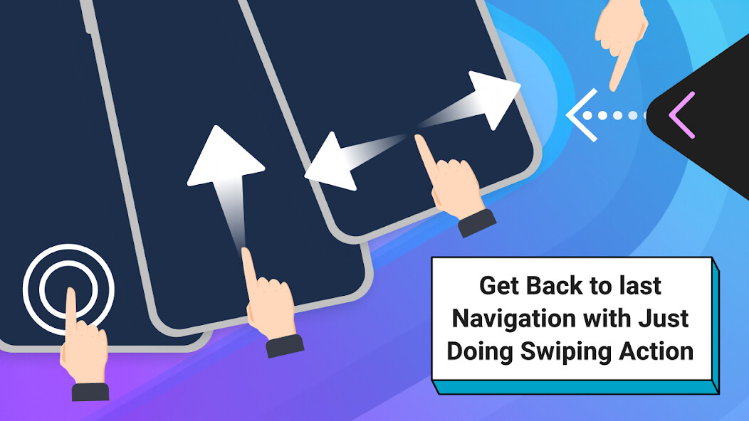 Run android online APK Swipe Back Navigation Gesture from MyAndroid or emulate Swipe Back Navigation Gesture using MyAndroid