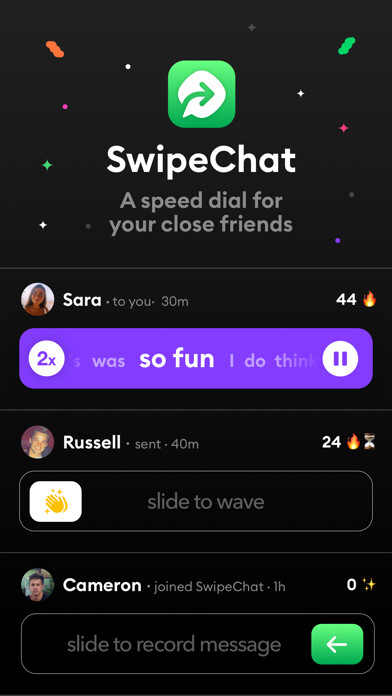 Emulate iPhone app SwipeChat - speed dial friends using MyAndroid Emulate iPhone app SwipeChat - speed dial friends using MyAndroid