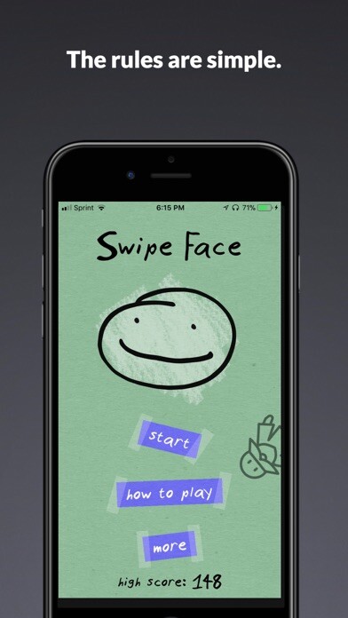 Emulate iPhone app Swipe Face using MyAndroid