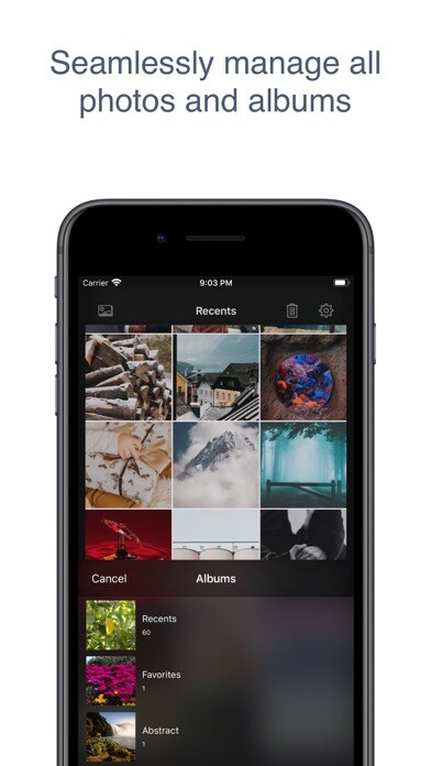 Emulate iPhone app Swipe: Photo Organizer using MyAndroid