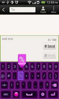 Emulate Android APK Swipe Purple Keyboard