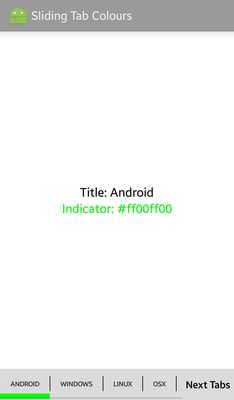Emulate Android APK Swipe Tab Example with colours Emulate Android APK Swipe Tab Example with colours