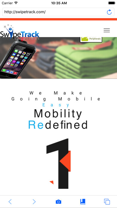 Emulate iPhone app SwipeTrack Browser using MyAndroid
