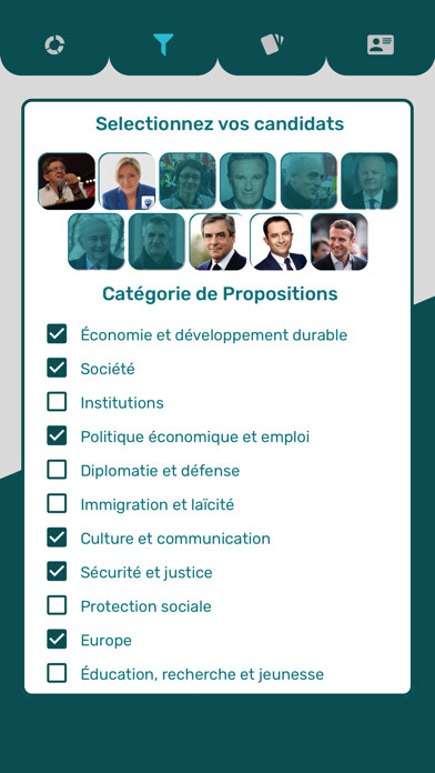 Emulate iPhone app Swip Politique using MyAndroid