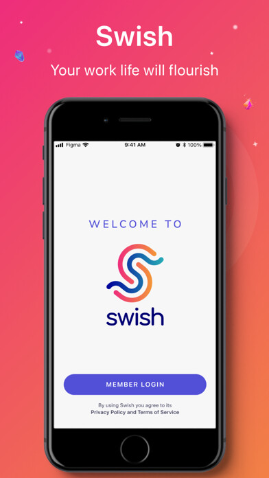 Emulate iPhone app Swish - Connecting Communities using MyAndroid