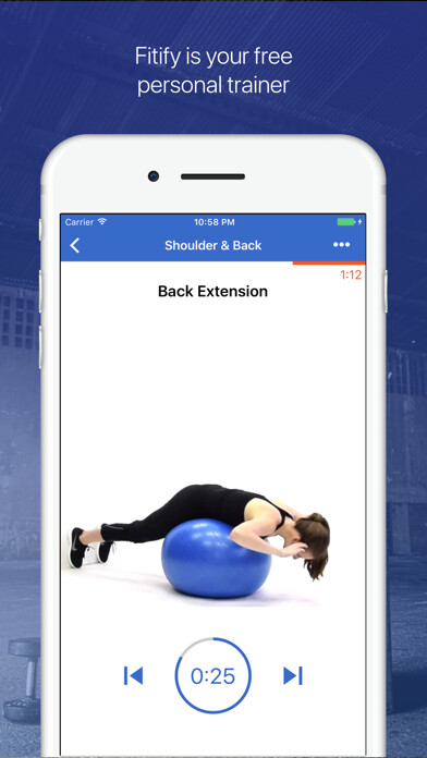 Emulate iPhone app Swiss Ball Stability Workouts using MyAndroid