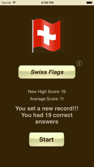 Emulate iPhone app Swiss Flags using MyAndroid Emulate iPhone app Swiss Flags using MyAndroid