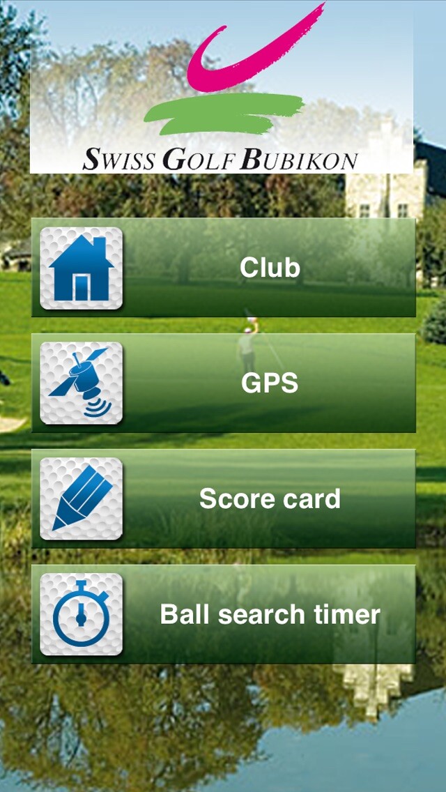Emulate iPhone app Swiss Golf Bubikon using MyAndroid