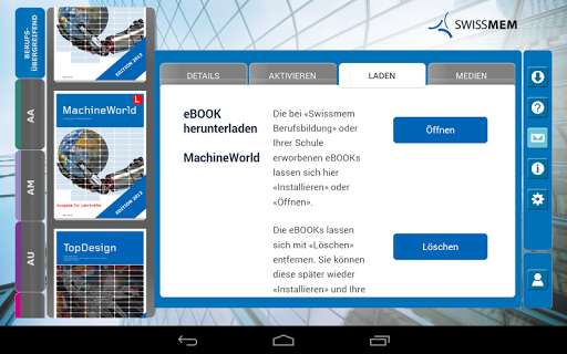 Run android online APK Swissmem eBOOK from MyAndroid or emulate Swissmem eBOOK using MyAndroid