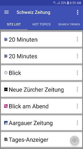Run android online APK Swiss News from MyAndroid or emulate Swiss News using MyAndroid