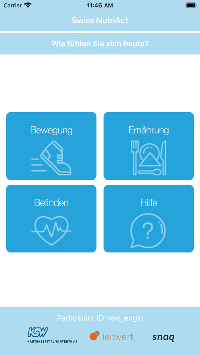 Emulate iPhone app Swiss NutriAct using MyAndroid