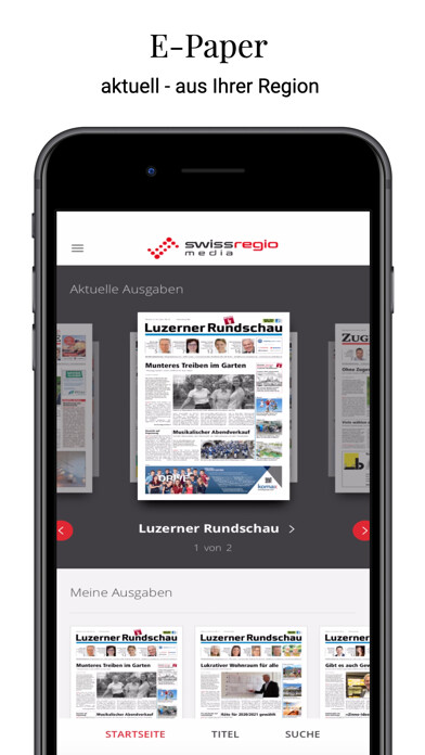 Emulate iPhone app Swiss Regiomedia E-Paper using MyAndroid Emulate iPhone app Swiss Regiomedia E-Paper using MyAndroid