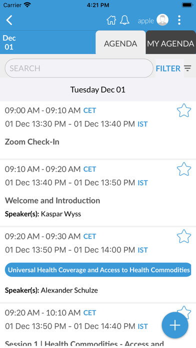 Emulate iPhone app Swiss TPH Events using MyAndroid Emulate iPhone app Swiss TPH Events using MyAndroid