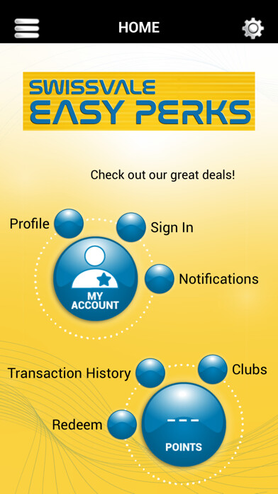 Emulate iPhone app Swissvale Easy Perks using MyAndroid