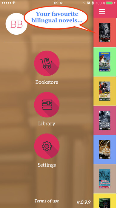 Emulate iPhone app Switch Book bilingual novels using MyAndroid Emulate iPhone app Switch Book bilingual novels using MyAndroid