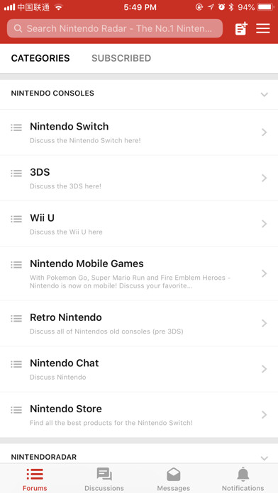 Emulate iPhone app Switch Forum using MyAndroid